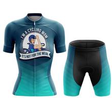 Eu sou um ciclismo mãe ciclismo conjuntos de camisas mtb bicicleta ciclismo roupas respirável mountian roupas de bicicleta verão uniforme wear 2024 - compre barato