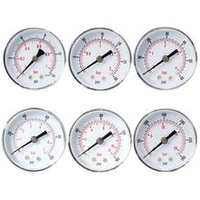 Pressure Gauge 52mm Dial 1/4" BSPT Horizontal 0/15,30,60.100,160,300 PSI & Bar 2024 - buy cheap