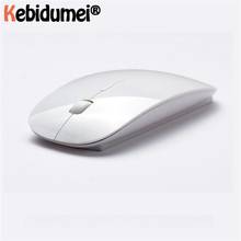 Mouse sem fio 2.4ghz + bluetooth 5.0, mouse óptico ultra fino portátil ergonômico 1600 dpi 2 em 1 para laptop 2024 - compre barato