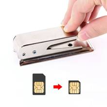 Простая в эксплуатации стандартная микро-sim-карта для Nano SIM Cut Cutter Для iPhone 5 5G 5S 5C новейшая Прямая поставка оптовая продажа 2024 - купить недорого