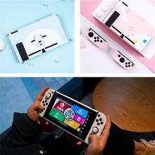 Защитный чехол Крышка Корпус Kawaii Cat розовая для Nintendo Switch игровая консоль Joy-Con аксессуары 2024 - купить недорого