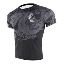 Black Crane Compression Breathable Sport Running T-shirt Jogging Training Clothing Outdoor Sports Shirt Gym Fitness Workout 2024 - buy cheap