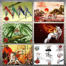 Okami Fire Wolf Animation Canvas Paintings Home Decor Modular Pictures Modern Printed Poster For Living Room Wall Art No Frame 2024 - buy cheap