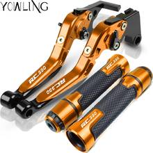 For RC390 2013 2014 2015 2016 2017 2018 2019 Motorcycle Accessories Extendable Brake Clutch Levers Handlebar Hand Grips ends 2024 - buy cheap