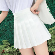 Pleated skirt female student autumn and winter sports new short skirt Korean plaid skirt high waist Korean pleated skirt 2024 - buy cheap