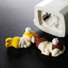 3D сон ребенок ручной работы мыло формы помадка торты Декор Инструменты, силиконовые формы сахарный шоколадный выпечки инструменты торты Gumpaste Fimo 2024 - купить недорого