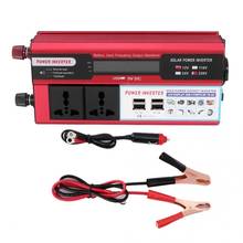 Car Power Inverter 1500W Solar Power Inverter Digital Display Phone 4 USB Charger Auto Accessories 2024 - buy cheap