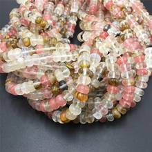 Natural Loose Rondelle Tourmaline stone multicolor Watermelon jades crystal spacer beads charm For Jewelry Making DIY Bracelet 2024 - buy cheap