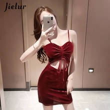 Jielur Sexy Tank Dress Women's Summer V-neck Sexy Camisole Slim All-match Party Clubwear Fashion Pack Hip Chic Dress Vestidos 2024 - buy cheap