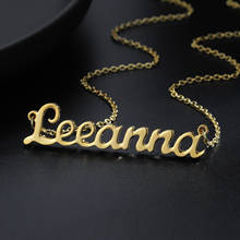 Personalized Name Necklace Gold Silver Stainless Steel Customized Necklace Name Necklace Men's Women's Personalized Name Pendant 2024 - buy cheap