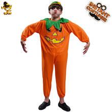 Halloween Boy's Pumpkin Cosplay Pumpkin Jumpsuit Costume for Kid Holidays Costumes Clothing 2024 - buy cheap