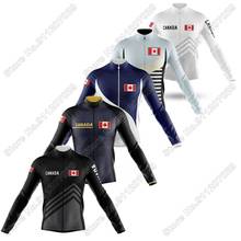 2021 Canada Cycling Jersey Long Sleeve Cycling Clothing Men Race Road Bike Shirts Bicycle Tops MTB Uniform Maillot 2024 - buy cheap