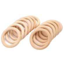 60Pcs Wood Rings,Unfinished Wood Circles for Macrame Napkin Teething Toys Pendant Connectors Jewelry Making 2024 - buy cheap