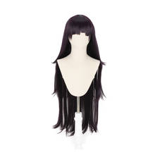 Аниме Dangan Ronpa Tsumiki Mikan фиолетовый длинный парик косплей костюм Danganronpa термостойкие синтетические волосы косплей парик + парик 2024 - купить недорого