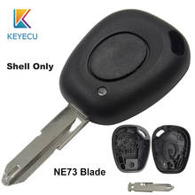 KEYECU 1 Button Car Key Fob Remote Shell Cover Case Uncut NE73 Blade For Renault Megane Scenic Laguna Espace Clio 2024 - buy cheap