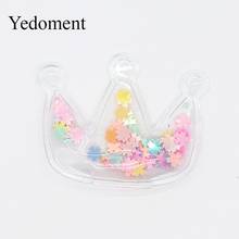 10PCS Transparent Plastic Bag With Colorful Sequins For Hair Clips, DIY Craft Decoration Accessories Y19062402 2024 - buy cheap