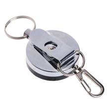 Fishing Zinger Retractor Key Ring Reel Holder Retractable Steel Cable Accessory Drop Ship 2024 - buy cheap