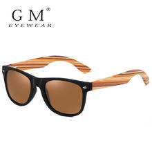 GM Classic Bamboo Wood Sunglasses Brand Design Men Women Coating Mirror Sun Glasses Fashion Sunglass Retro Glasses UV400 Shades 2024 - buy cheap