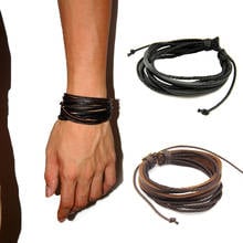 Hand-woven Leather Bracelet Multilayer Wrap Leather Braided Rope Wristband Bracelets & Bangles For Women Men Unisex 2024 - buy cheap