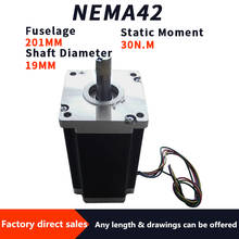 Nema24 86 шаговый двигатель с поворотной осью диаметром 14 мм длина 150 мм крутящий момент 12н. М двухфазный четырехпроводный 1,8 градусов 6A Гибридный двигатель 2024 - купить недорого