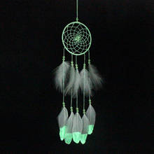 Indian Fluorescence Dreamcatcher Noctilucous Wind Chimes & Home Wall Hanging Pendant Ornament Dream Catcher Valentine's Day Gift 2024 - buy cheap