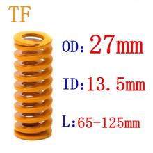 Molde amarelo com mola para iluminação, molde de compressão para estampagem, diâmetro externo de mola 27mm, diâmetro interno 13.5mm, comprimento 25-60mm, 1 peça 2024 - compre barato