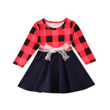 Рождественский плед для маленьких девочек 1-5 лет платье принцессы вечерние рождественские платья 2024 - купить недорого