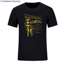 Camiseta 100% de algodón para hombre, camisa informal de tejido transpirable, divertida, con música fresca, de manga corta 2024 - compra barato