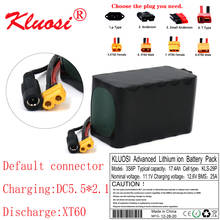 KLUOSI 12V 17.4Ah 18Ah 3S6P 10.8V 12.6V Lithium Battery Pack 250Watt High Power for Motor Scooter Light Etc with 25A BMS XT60 2024 - купить недорого