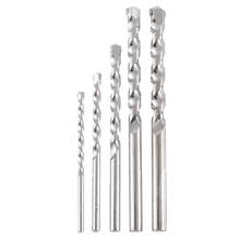 5pcs Silver Masonry Drill Bit Stone Wall Tile Masonry Drill 4/5/6/8/10mm Quality Tungsten Steel For Power Concrete Hole Drilling 2024 - buy cheap