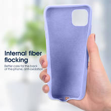 Capa de silicone líquido para iphone, capa de tpu macio para iphone 11 pro max xr x s max 11 pro max 7 8 6s 6 plus 2024 - compre barato