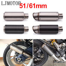 51-60mm Motorcycle pipe exhaust with DB killer Exhaust Pipe Muffler For BMW C 650 600 Sport C 400 650 GT F 700 650 GS F800 GT R 2024 - buy cheap