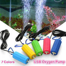 Portable Mini USB Aquarium Fish Tank Oxygen Air Pump Mute Energy Saving Supplies Aquatic Terrarium Fish Tank Accessories 2024 - купить недорого