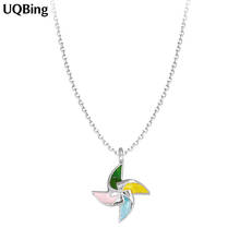 925 Sterling Silver Color Windmill Necklaces For Women Genuine Silver Jewelry Necklace Gift 2024 - buy cheap