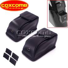 Couro da motocicleta alforje lado caso ferramenta sacos para honda goldwing gl1800 2018-2019 utv tronco bolsa de armazenamento saco de bagagem bolsos 2024 - compre barato