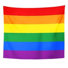 Bandera de Orgullo Gay LGBT en Arco Iris, pareja transgénero, decoración aromática para el hogar, tapiz colgante de pared para sala de estar, dormitorio, 50x60 2024 - compra barato