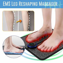 Massageador elétrico para pés, esteira de fisioterapia para relaxamento, massagem muscular, ems elétrica 2024 - compre barato