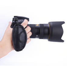 Correa de mano negra para cámara Dslr, correa de mano de cuero PU para cámara Sony, Nikon, Canon D800, D7000, D5100, D3200 2024 - compra barato