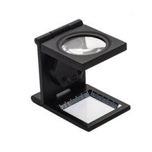 Microscopio de aleación de Zinc con 2 luces LED, lupa de mesa de cristal óptico plegable para probador de placa de circuito textil, 10 Uds. 2024 - compra barato