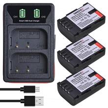 3 Pcs 2000mAh DMW-BLF19 DMW-BLF19E DMW BLF19 BLF19E Battery + LED Dual Charger with type-C for Panasonic Lumix GH3 GH4 GH5 G9 2024 - buy cheap