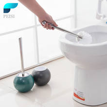Peisi escova de vaso sanitário de aço inoxidável, ferramenta de limpeza de drenagem rápida, acessórios para banheiro 2024 - compre barato