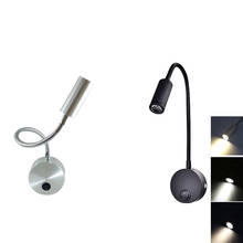 1W 3W LED Hoses Wall Lamp Modern Fashion Flexible Home Hotel Bedside Reading Book Lights 2024 - buy cheap