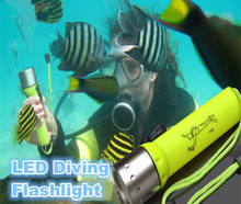 Magnetic Control Lumens,hand Crank Waterproof IP68 Flash Light,led Underwater Diving Flashlight,bright Light Diving Lights 2024 - buy cheap