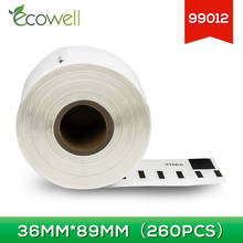 Ecowell 99012 label roll LW 99012 260pcs label compatible for Dymo Labelwriter 450 450 DUO 4XL label maker Address Labels paper 2024 - buy cheap