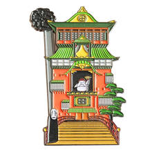 Spirited Away Bath House Lapel Pin Pefect gift for Japanese Anime art fans 2024 - buy cheap