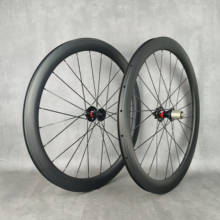 700c 50mm profundidade estrada disco freio rodas de carbono 25mm largura bicicleta clincher/tubular rodado carbono com novatec logotipo feito sob encomenda 2024 - compre barato