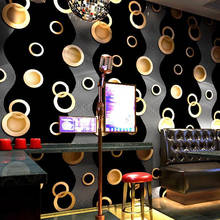 Papel de parede em pvc com glitter, papel de parede 3d geométrico, para sala de estar, plano de fundo de tv, ktv e bar, decoração de arte 2024 - compre barato