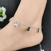 Summer Boho Butterfly Anklet For Women Gold Multilayer Crystal Ankle Bracelet Foot Chain Leg Bracelet Beach Accessories Jewelry 2024 - buy cheap