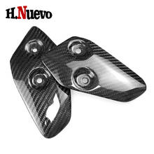 For Yamaha MT07 FZ07 2013 2014 2015 2016 Motorcycle Carbon Fiber Foot Rests Protection Guard Cover Protector MT-07 MT FZ 07 2024 - buy cheap