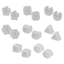 8 Pair/set UV Resin Silicone Molds DIY Crystal Epoxy Mold Small Earrings Stud Making Mould 2024 - buy cheap